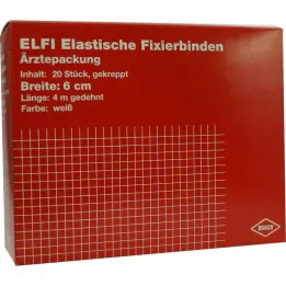 Dracoelfi elastinis fiksuojantis tvarstis 6cmx4m krepuotas, 20 vnt