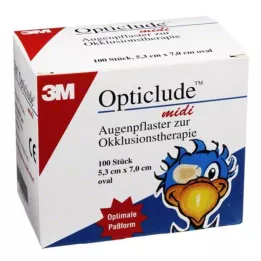 OPTICLUDE 3M midi 5,3x7 cm 1538/100, 100 vnt