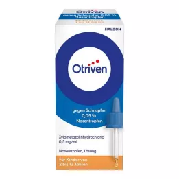 OTRIVEN 0,05% nosies lašai vaikams, 10 ml