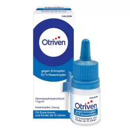 OTRIVEN 0,1% nosies lašai suaugusiems ir moksleiviams, 20 ml