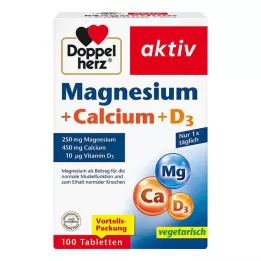 DOPPELHERZ Magnis+Kalcis+D3 tabletės, 100 vnt