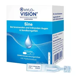 HYLO-VISION sinusinės vienos dozės pipetės, 20X0,4 ml