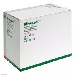 VLIWAZELL Sugeriantys kompresai sterilūs 20x40 cm, 12 vnt