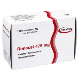 RENACET 475 mg plėvele dengtos tabletės, 100 vnt