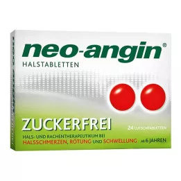 NEO-ANGIN Gerklės pastilės be cukraus, 24 vnt
