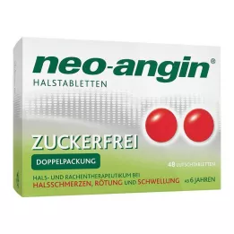 NEO-ANGIN Gerklės pastilės be cukraus, 48 vnt