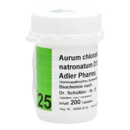 BIOCHEMIE Adler 25 Aurum chloratum natr.D 12 tablečių, 200 vnt