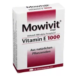 MOWIVIT Vitaminas E 1000 kapsulių, 20 vnt