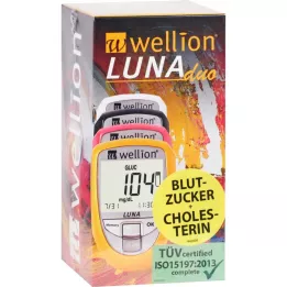 WELLION LUNAduo BZ-Matavimo rinkinys mg/dl rožinis, 1 vnt