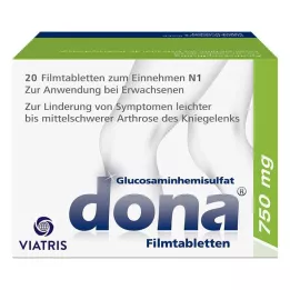 DONA 750 mg plėvele dengtos tabletės, 20 vnt