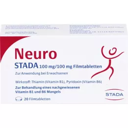 NEURO STADA Plėvele dengtos tabletės, 20 vnt