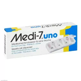 MEDI 7 uno vaistų dozatorius 7 dienoms baltas, 1 vnt