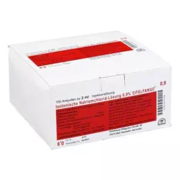 ISOTONISCHE NaCl tirpalas 0,9% Eifelfango Inj.-Lsg., 100X2 ml
