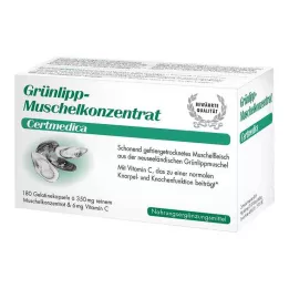 GRÜNLIPPMUSCHEL KONZENTRAT Kapsulės, 180 vnt