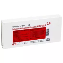 ISOTONISCHE NaCl tirpalas 0,9% Eifelfango Inj.-Lsg., 10X10 ml