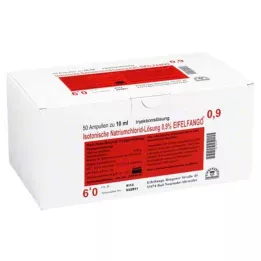 ISOTONISCHE NaCl tirpalas 0,9% Eifelfango Inj.-Lsg., 50X10 ml