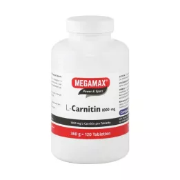 MEGAMAX L-karnitinas 1000 mg tabletės, 120 vnt