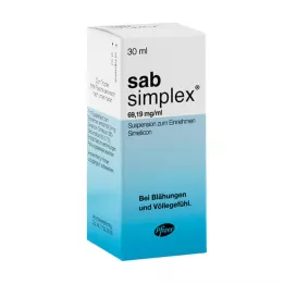 SAB simplex geriamoji suspensija, 30 ml