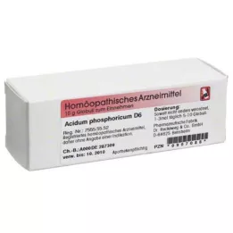 ACIDUM PHOSPHORICUM D 6 rutuliukai, 10 g