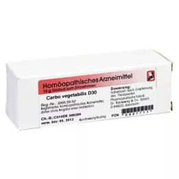 CARBO VEGETABILIS D 30 rutuliukų, 10 g