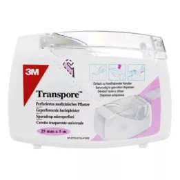 TRANSPORE 2,5 cmx5 m tinkas ant dozatoriaus, 1 vnt