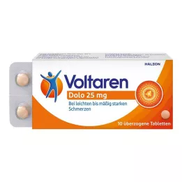 VOLTAREN Dolo 25 mg dengtos tabletės, 10 vnt