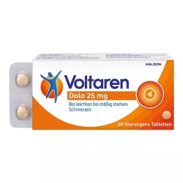 VOLTAREN Dolo 25 mg dengtos tabletės, 20 vnt