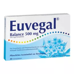 EUVEGAL Balance 500 mg plėvele dengtos tabletės, 40 vnt
