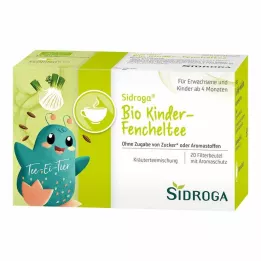 SIDROGA Ekologiški vaikiški pankolių arbatos filtravimo maišeliai, 20X2,0 g