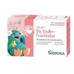 SIDROGA Ekologiški vaikiškų vaisių arbatos filtrų maišeliai, 20X1,5 g