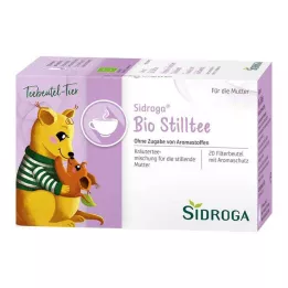 SIDROGA Ekologiški žindymo arbatos filtravimo maišeliai, 20X1,5 g