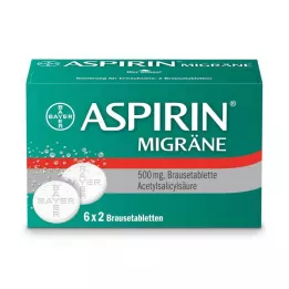 ASPIRIN MIGRÄNE Šnypščiosios tabletės, 12 vnt