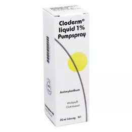CLODERM Skystas 1% purškiamas pompa, 30 ml