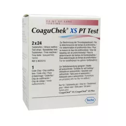 COAGUCHEK XS PT Bandymas, 2X24 St