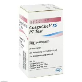 COAGUCHEK XS PT Bandymas, 24 vnt