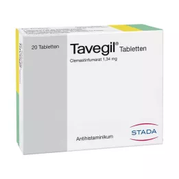 TAVEGIL Tabletės, 20 vnt