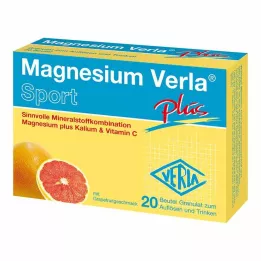 MAGNESIUM VERLA plius granulės, 20 vnt