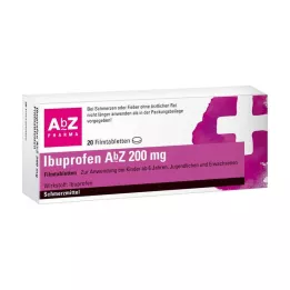 IBUPROFEN AbZ 200 mg plėvele dengtos tabletės, 20 vnt