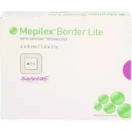 MEPILEX Border Lite putų jungtis 4x5 cm sterili, 10 vnt