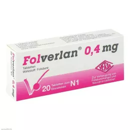 FOLVERLAN 0,4 mg tabletės, 20 vnt