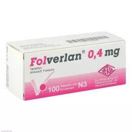 FOLVERLAN 0,4 mg tabletės, 100 vnt
