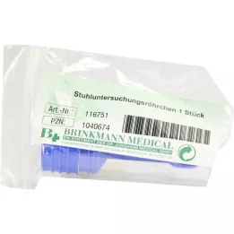 STUHLUNTERSUCHUNGSRÖHRCHEN Plastikas, 1 vnt