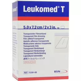 LEUKOMED transp.sterilūs pleistrai 5x7,2 cm, 50 vnt