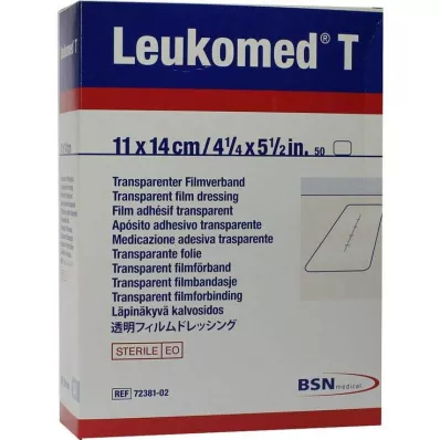 LEUKOMED transp.sterilūs tinkai 11x14 cm, 50 vnt LEUKOMED transp.sterilūs tinkai 11x14 cm, 50 vnt