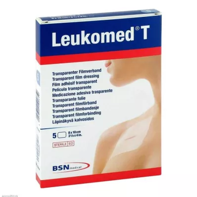 LEUKOMED skaidrus sterilus tinkas 8x10 cm, 5 vnt