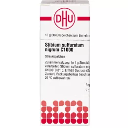 STIBIUM SULFURATUM NIGRUM C 1000 rutuliukai, 10 g