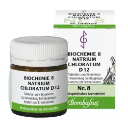 BIOCHEMIE 8 Natrium chloratum D 12 tablečių, 80 vnt