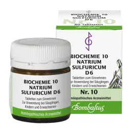 BIOCHEMIE 10 Natrum sulfuricum D 6 tablečių, 80 vnt