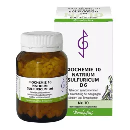 BIOCHEMIE 10 Natrum sulfuricum D 6 tablečių, 500 vnt