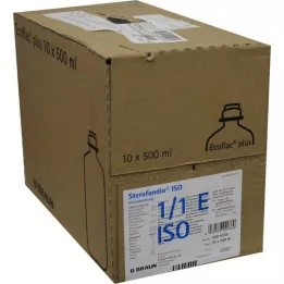 STEROFUNDIN ISO Ecoflac Plus infuzinis tirpalas, 10X500 ml